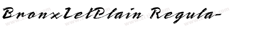 BronxLetPlain Regula字体转换